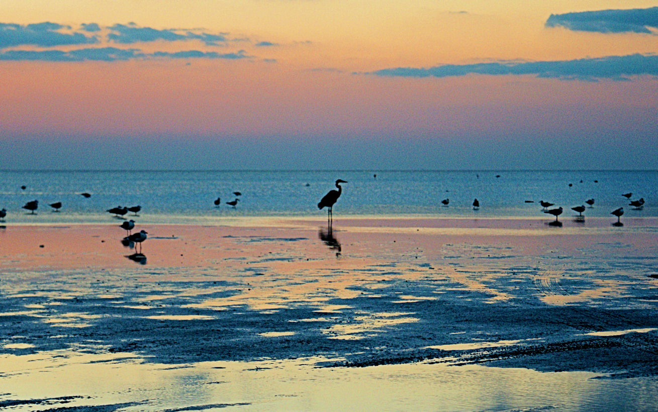 Sunset from the southern tip of the US