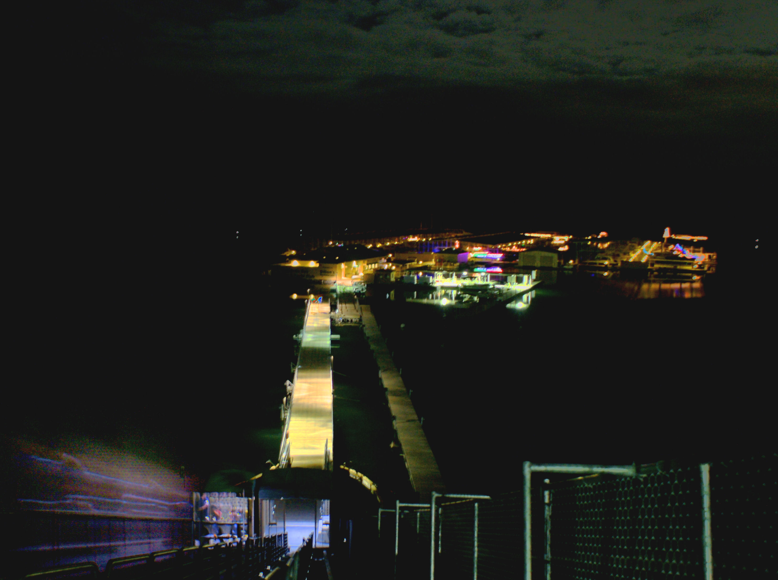 Scorpion Bay Marina After Dark and Morning Coffee