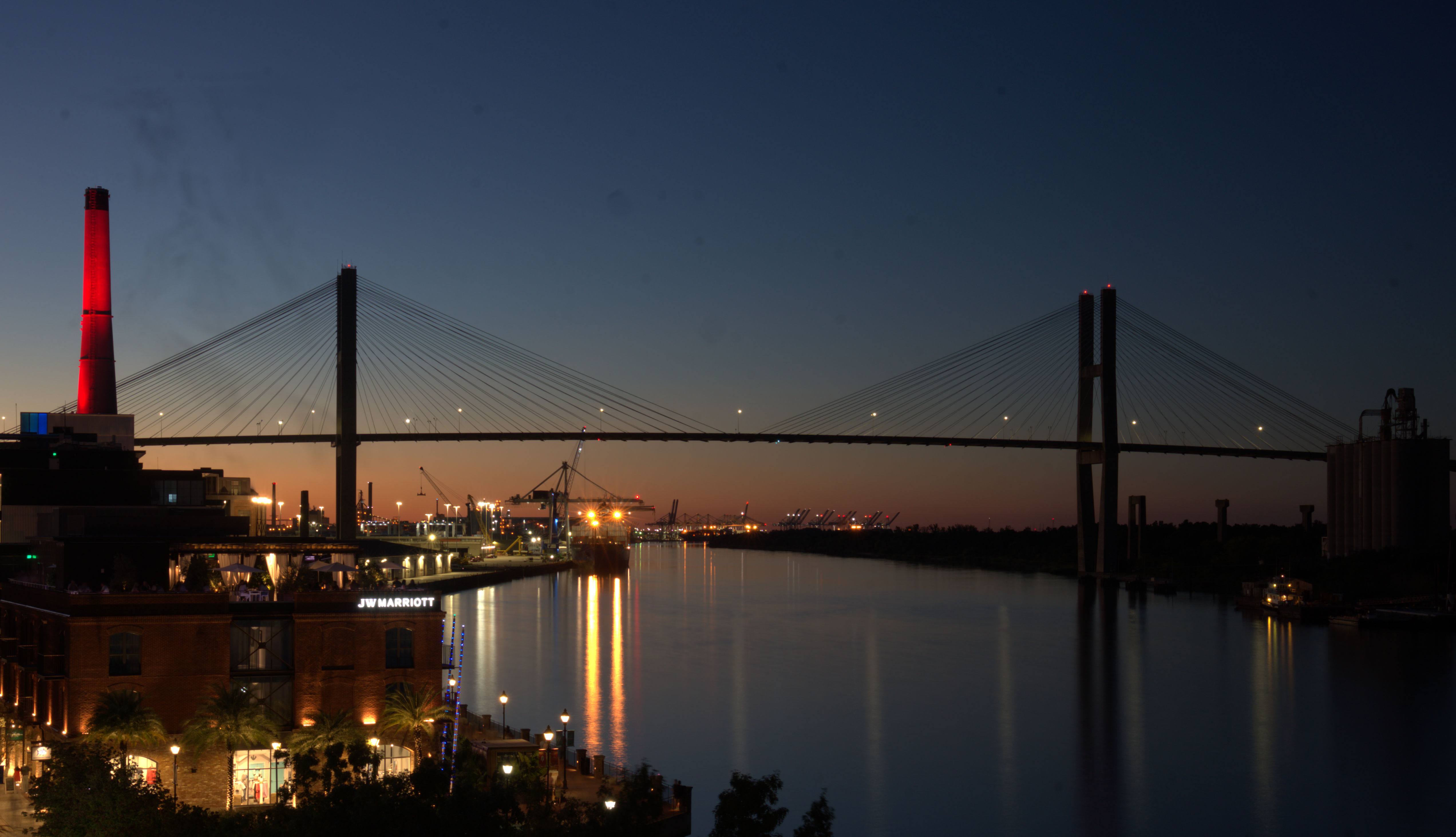 Sunset in Savannah