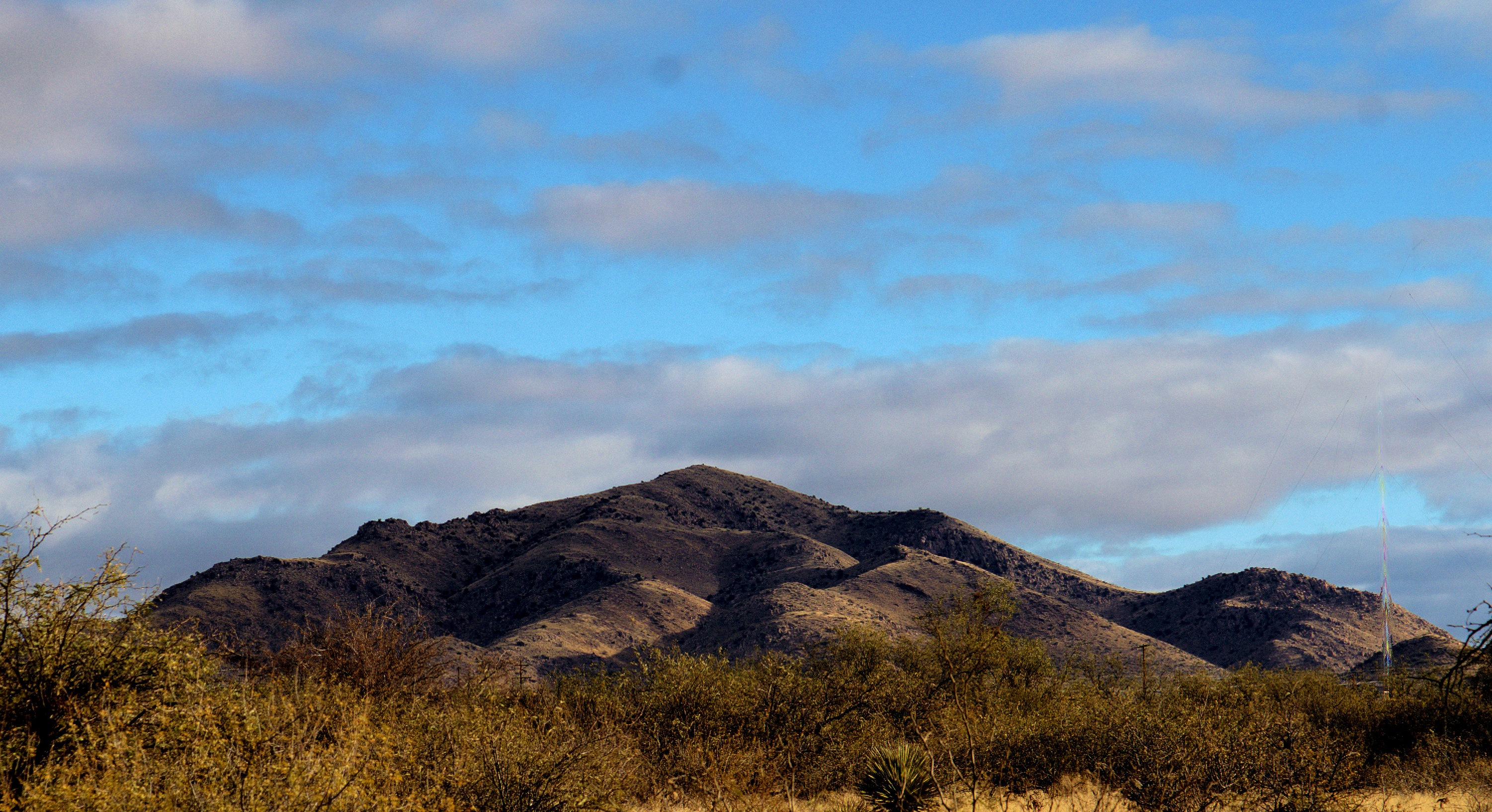 On the road- Arizona Mountains and Clouds