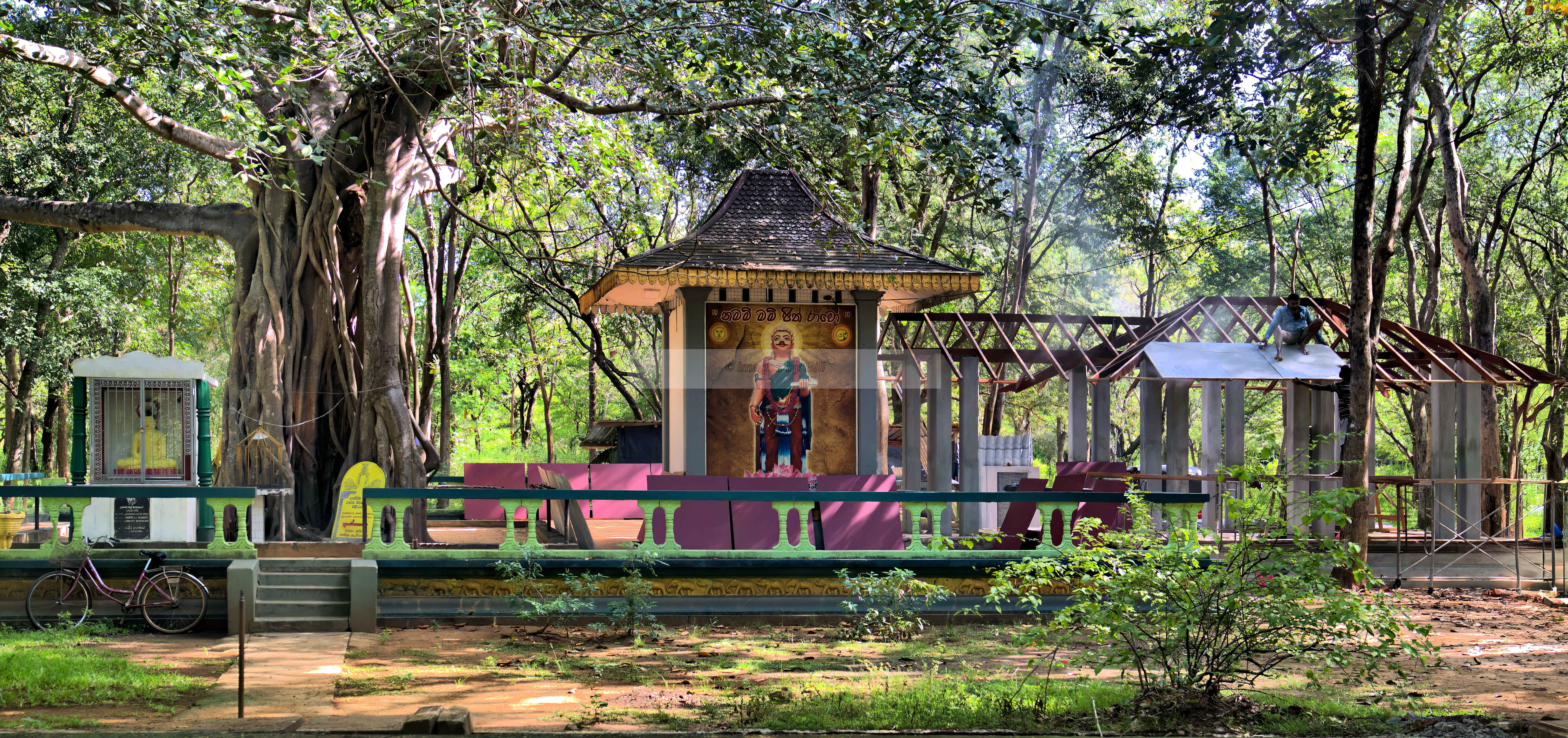 Kataragama, Sri Lanka- Temples side-by-side… with critters