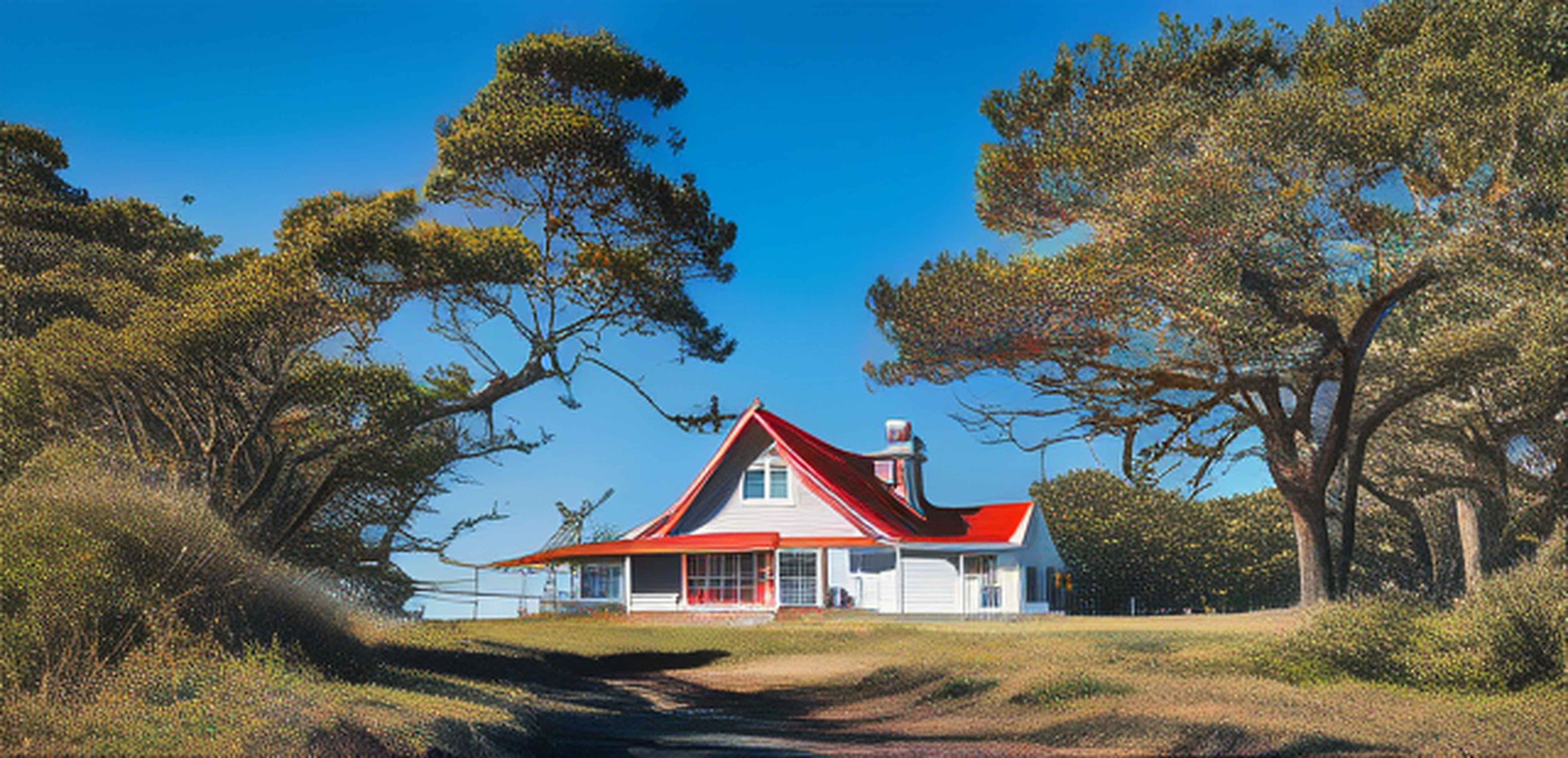 Vector rendered image generated by AI of Coast Guard Station