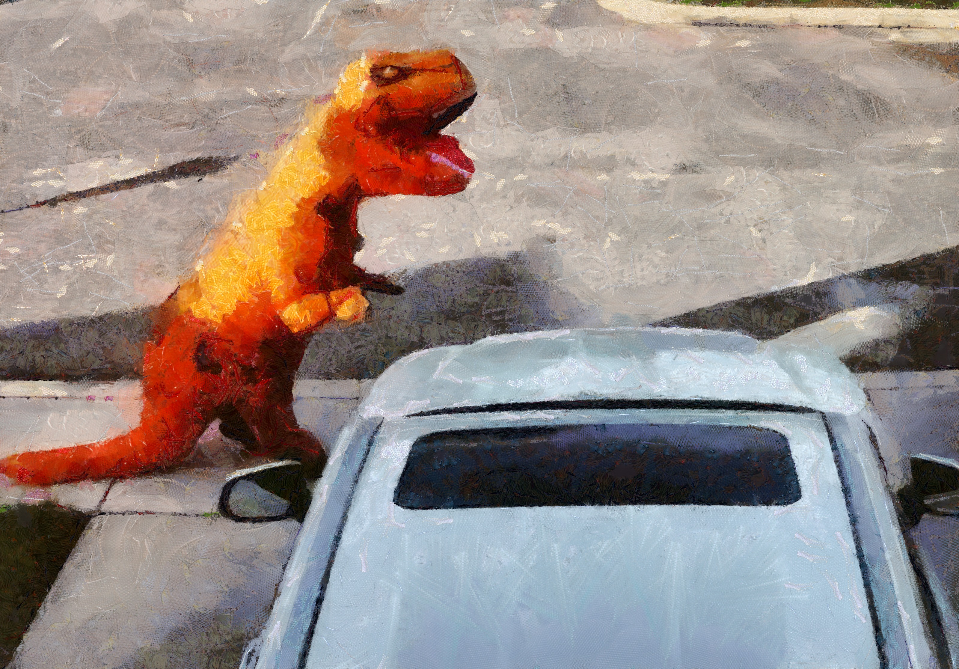 Wait… what… there be dinosaurs amongst us!