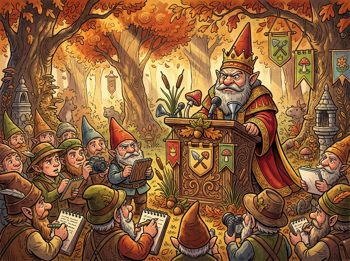BREAKING NEWS: Gnome Empire Press Conference on local disaster